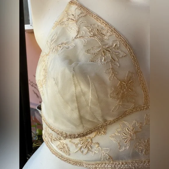 La PerlaElegant Cream Lace Bralette 36